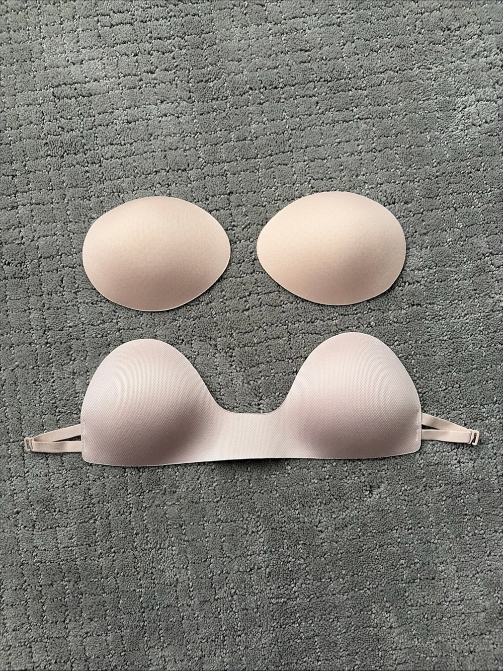 Lululemon Sports Bra Inserts Pads 6 S/M Flow Y 2 Pair Nude Beige Tan Bend This